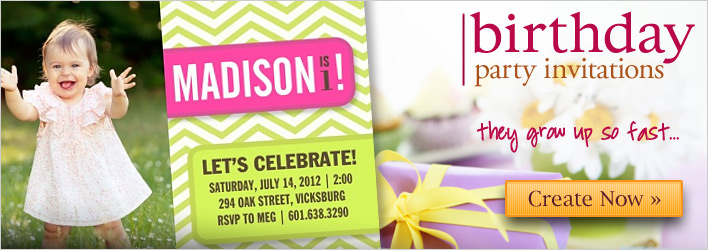 Birthdays Birthday Party Invitations